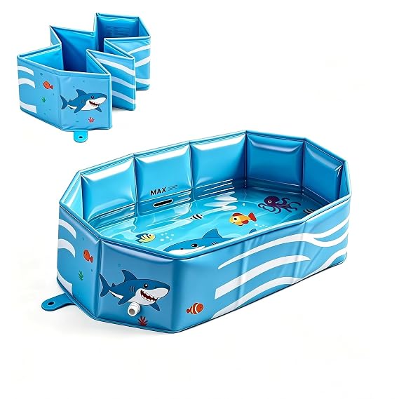 Toddler Bathtub, Collapsible Baby Bathtub, Portable & Foldable