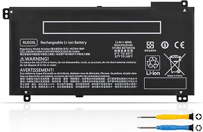 ANTIEE RU03XL L12791-855 Laptop Battery for HP Probook X360 11 G3 G4 G5 G6 440 G1 Series HSTNN-LB8K HSTNN-UB7P L12717-171 L12717-1C1 L12717-421 L12717-541 L12791-855 HSTNN-IB8P 11.4V 48Wh 4212mAh