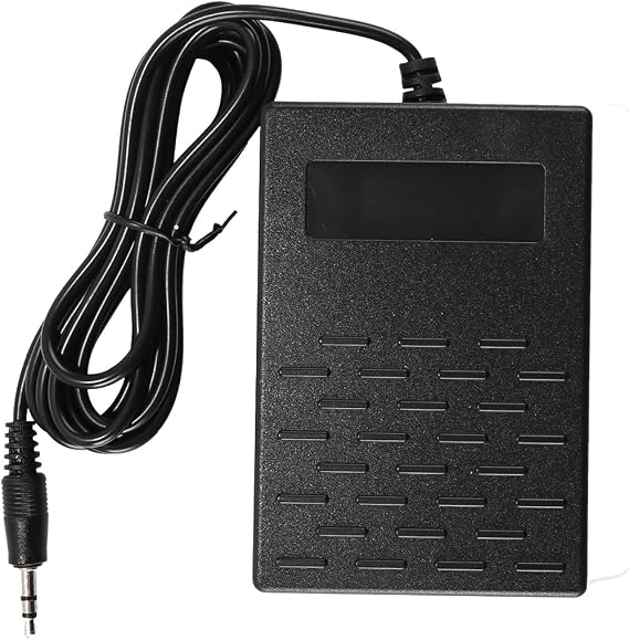 Riven Universal Keyboard Sustain Pedal, Non-Slip Universal Foot Switch, for Electronic Keyboards, Synthesizers, MIDI Controllers (3.5mm)
