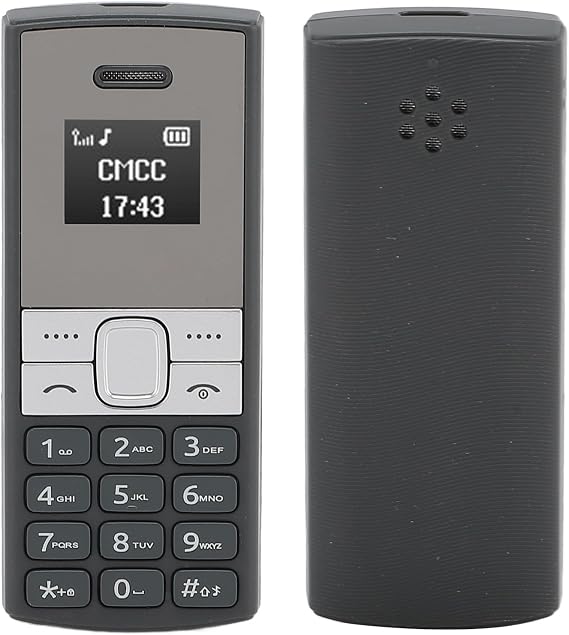 Yoidesu Unlocked Smallest Mobile Phone, GSM 2G Tiny Mini Mobile with Voice Changer Hands Bluetooth Dialer Phone for Students, GSM 850/900/1800/1900MHz (Black)