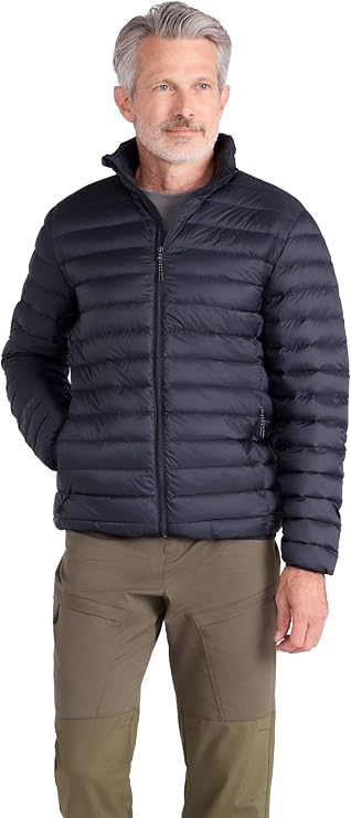 Mountain Warehouse Featherweight Mens Down Jacket - Raincoat Jet Black XX-Large