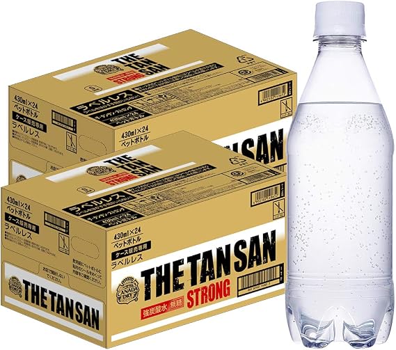 Strong CarbonationCoca-Cola Canada Dry The Tan San Strong Label-less 430ml ×48 bottles