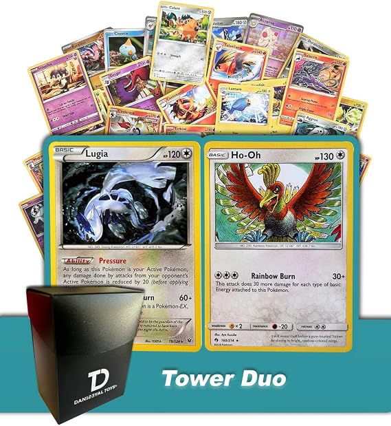Tower Duo TCG Random Assortment Bundle ||  Tower Duo + 6 Holographic Cards + 6 High HP Cards + Dan123yal Deck Box