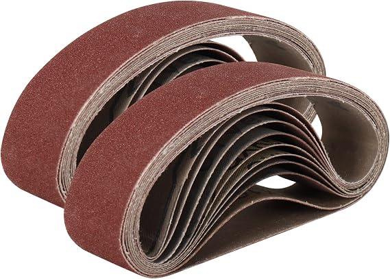 SI FANG 20Pcs Sanding Belts 330x30mm, for Mini Electric Belt Sander Cutter Edges Sharpener, 120 320 600 800 1000 Assorted Grits
