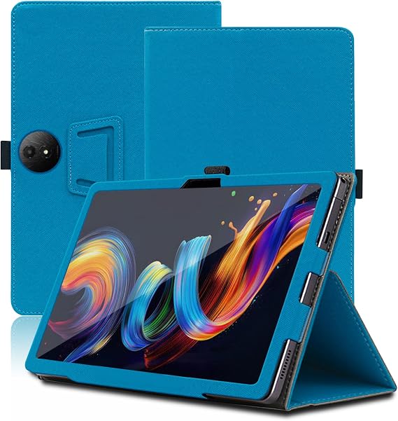 Case for TCL Nxtpaper 11 Plus 11.5 inch, TCL Nxtpaper 11 Plus Tablet Case, Folding Stand Protective Cover with Pencil Holder and Wrist Strap, Full Protection. (Light Blue)