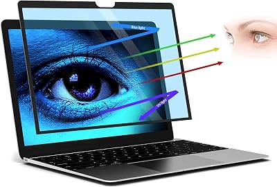 for Macbook Air Screen Protector 13 inch 2021 Anti-Glare Anti-Blue Light Screen Filter,Eye Protection Blue Light Blocking Filter for Macbook Air 13 2021-2018 with Touch ID M1 A2337 A1932 A2179