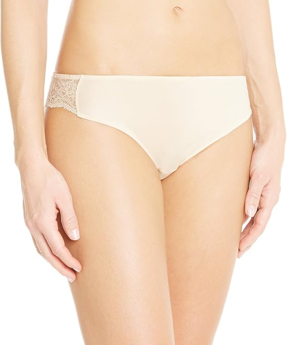 Maidenform Women's Comfort Devotion Lace Back Tanga, Latte Lift, 8