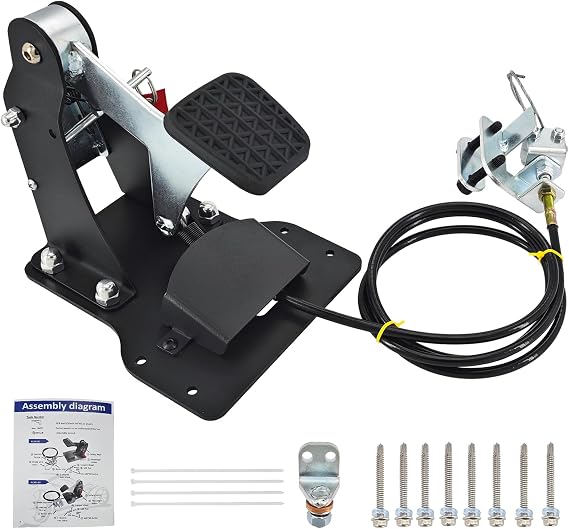 ACAR-B9 Universal Passenger Side Dual Brake Pedal | Right Hand Drive Conversion Kit Compatible with All Vehicles, Drivers Assist Device Brake for Driving School, Instructor Cars