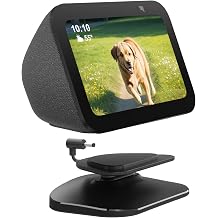 HomeMount Adjustable Charging Station for Show 5 (3rd) with USB-C and USB Charging Port, Tilt Charging Stand with Strong Magnetic (for Phones & Show 5 3rd - Black)