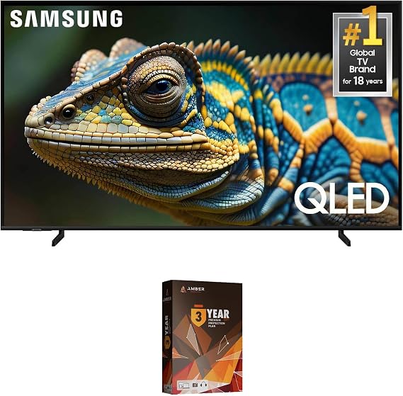 Samsung QN85Q60DAFXZA 85 Inch Q60D QLED 4K Smart TV with Quantum HDR and 3 Year Amber Protection Plan (2024)