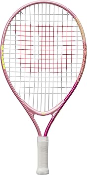 Wilson Intrigue Junior 19 Girls Tennis Racket Red/Yellow Strung 205g L