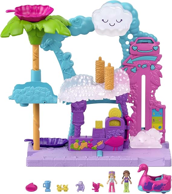 Polly Pocket-Polly Pocket Flamingo Car Water Fun
