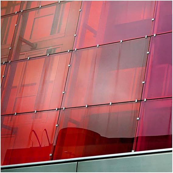 BDF Card Decorative Window Film Transparent Color Red - 48in X 12ft