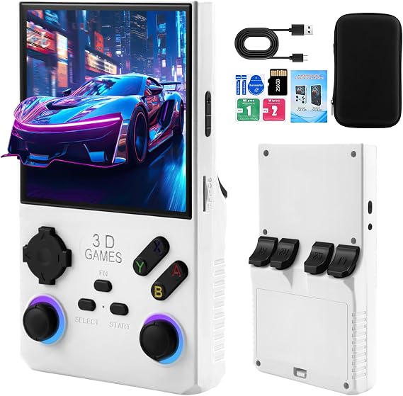 2026Newly Upgraded V40 MAX Retro Handheld Game Console with 256G Built-in 20000+ Classic Games, 4.0 Inch 4K HD IPS Screen Open Source Linux System, 4000mAh Battery, Portable Pocket Video Game Console