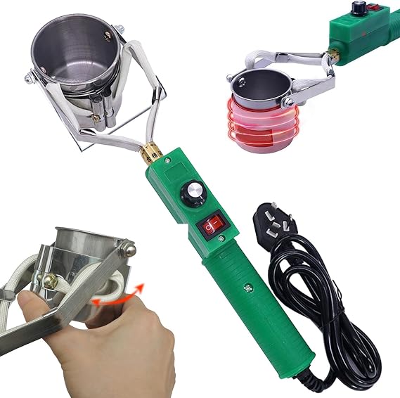 H320,Electric Soldering Tin Melting Furnace,Adjustable Temperature, Rapid Heating, Pewter Casting,Portable Metal Casting Kit, Temperature Range 150-450C