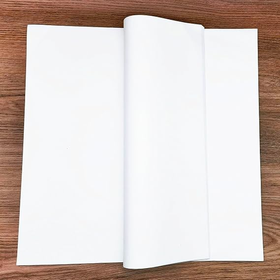 MLNSUNNY 100 Sheets of Artist Teabag Paper for Mixed Media Art,16.5''x16.5''White Large Handmade Paper,Wet Strength Tissue DIY Art Craft Supplies for Painting,Collage,Cyanotype,Origami,Printmaking