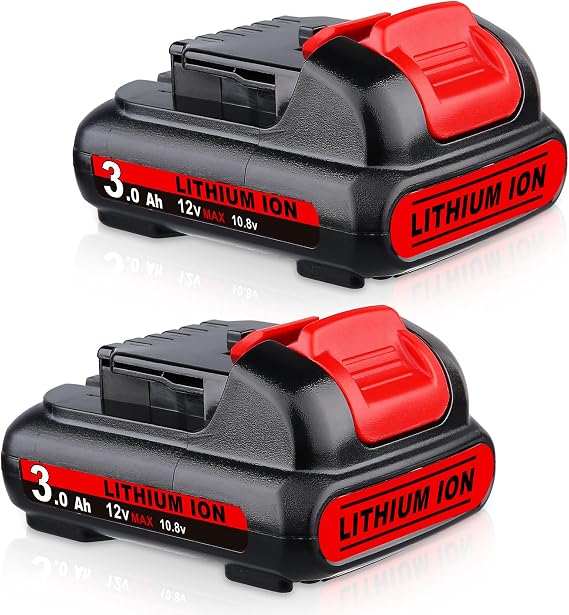 VANON 2Packs DCB120 3.0Ah 12V Replacement for Dewalt 12V Battery | Compatible with 12 Volt Lithium Ion Battery DCB120 DCB121 DCB123 DCB122 DCB124 DCB125 DCB127 Power Tool