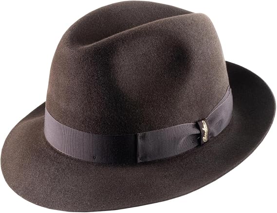 Borsalino Men's Anwen Marengo Wool Felt Fedora Hat