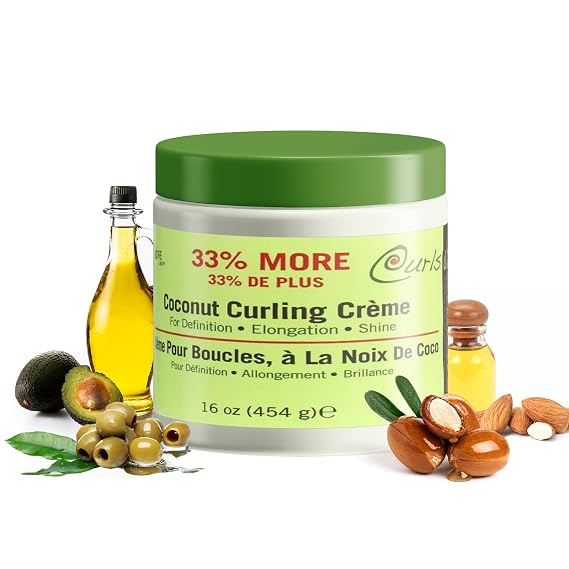 Curls & Naturals Coconut Curling Creme 16 Oz