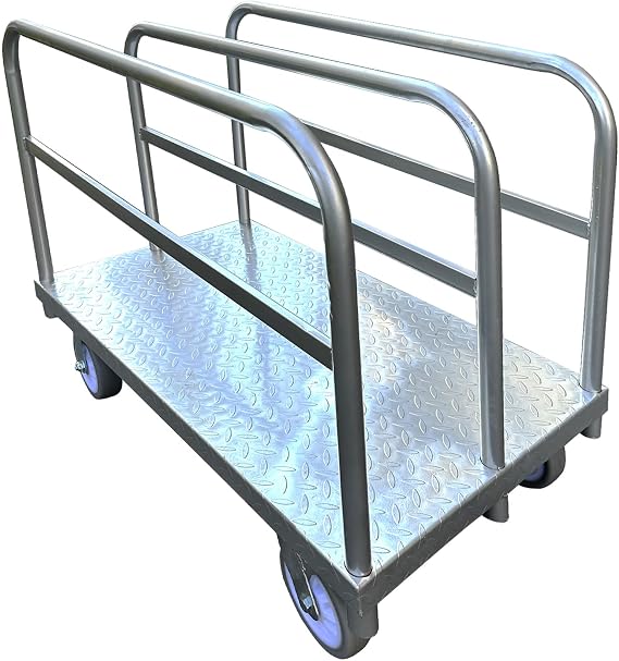 Panel Cart Dolly, Heavy Duty 2000lbs Drywall Cart with Steel Platform