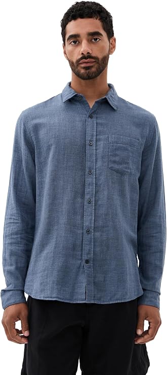 Vince Men's Double Face Long Sleeve Shirt
