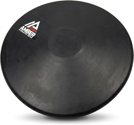 Amber Fight Gear Robust Rubber Discus Durable Training Tool for Beginners & High School Athletes, Floor-Safe Design