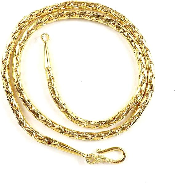 18K Gold Overlay Chain ANGF-1002-S-18"