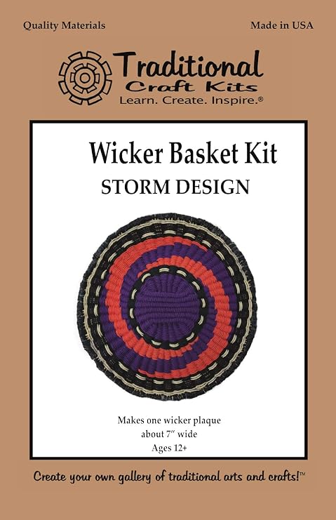 Traditional Craft Kits Wicker Basket Kit - Storm Design