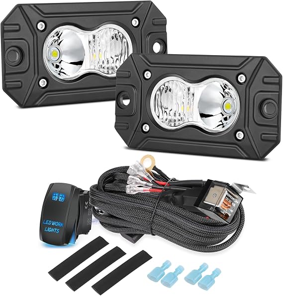 2PCS 4 Inch LED Pod Lights Flush Mount