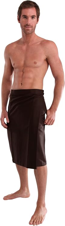 1 World Sarongs Mens Sulu in Brown