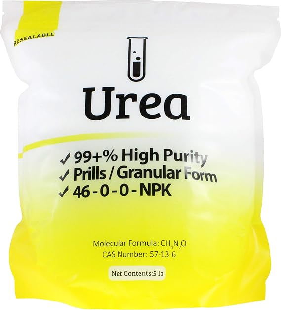 25 lb (5 x 5 lb Bags) Prilled Urea 46.0% Minimum Nitrogen Commercial Grade 98.5+% Purity