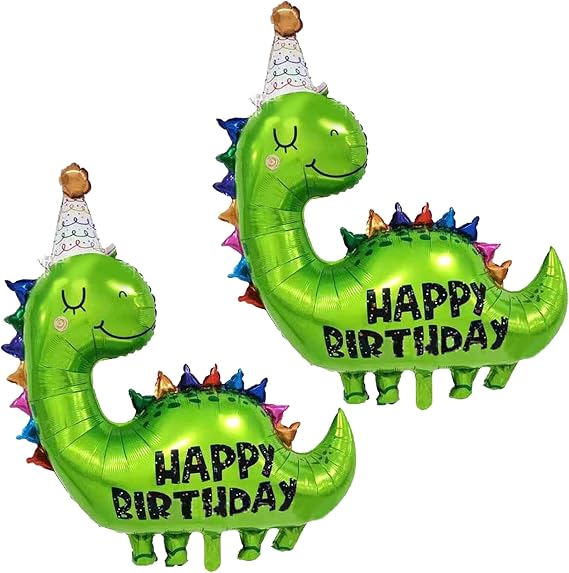 Large Dinosaur Balloons,2 PCS 35 Inch Dino Balloons,Dinosaur Foil Balloons