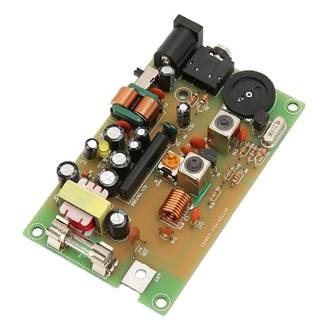 Short Low Power AM Radio Transmitter Board, DIY Sound Amplification SW Radio Amplifier Kit, 21MHZ Crystal Frequency Stabilization, Modulation with Transformer, External