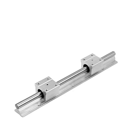 SBR20-39.37 inch / 1000mm 20mm Linear Motion Rail Shaft Slide Guide 1Pcs + 2Pcs SBR20UU Linear Bearing Slide Slider Pillow Block Heavy Duty for CNC Machine 3D Printer