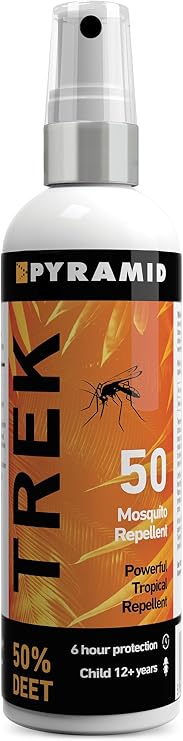 Pyramid Trek 50. Maximum strength DEET Insect/Mosquito Repellent DEET Spray - 100ml