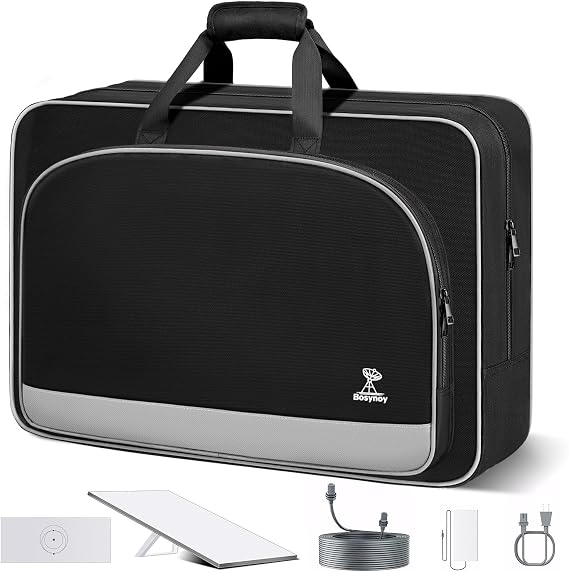 Bosynoy Carrying Case Compatible with Starlink Gen 3, Case Compatible with Starlink Satellite Dishes Gen 3 Accessories, Waterproof Bag with Inner Pocket, Shockproof Travel Bag for Camping and RV