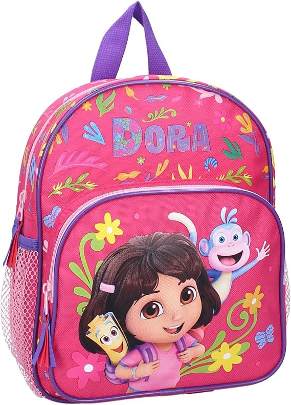 Vadobag Dora the Explorer and Boots the Monkey Backpack for Children | School | Kindergarten - Red - Size 29 x 23 x 10 cm - 584-00754