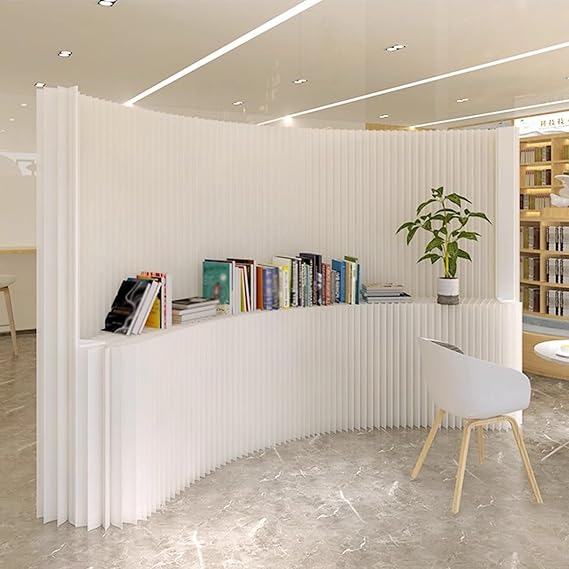 Wall Divider for Room Separation, Foldable Paper Room Divider, Room Divider Screen, for Home/Office/Clothing Store/Enterprise(500x43x180cm/197x17x71in)