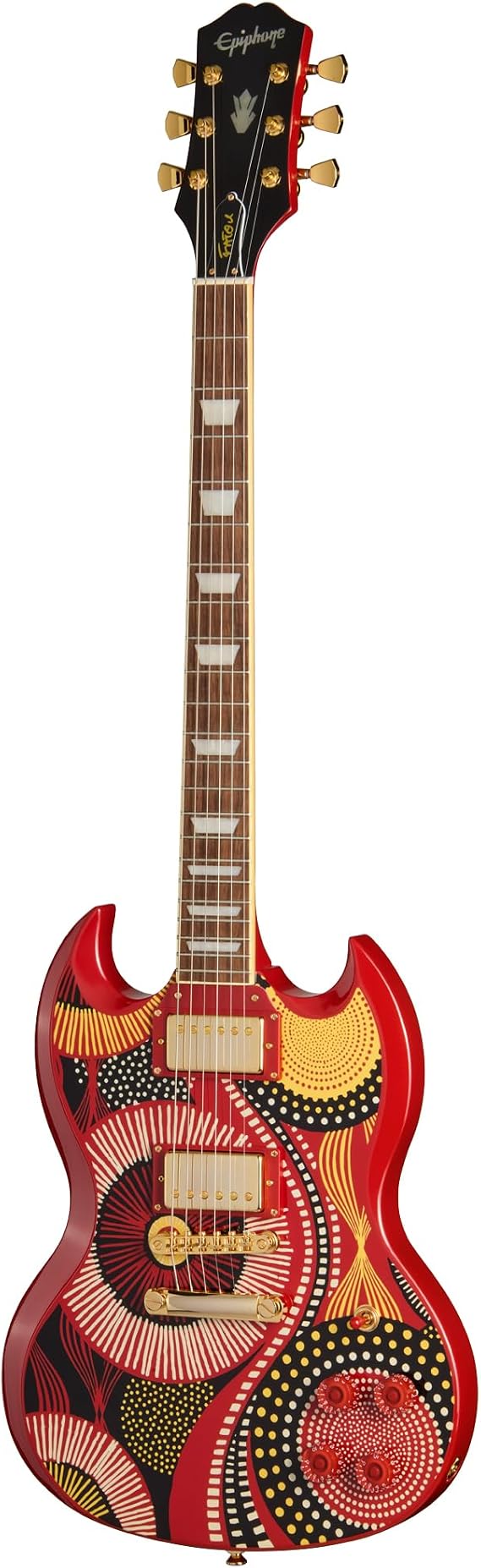 Epiphone Inspired by Gibson Fatoumata Diawara SG, Ember Red Graphic with Case