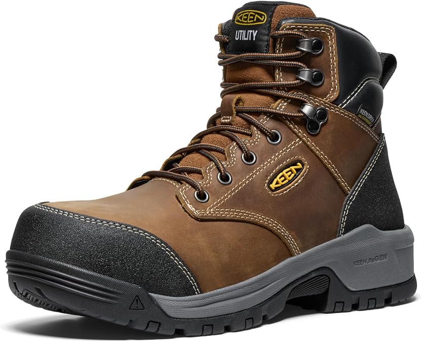 KEEN Utility Men's CSA Evanston 6" Composite Toe Waterproof Work Boots