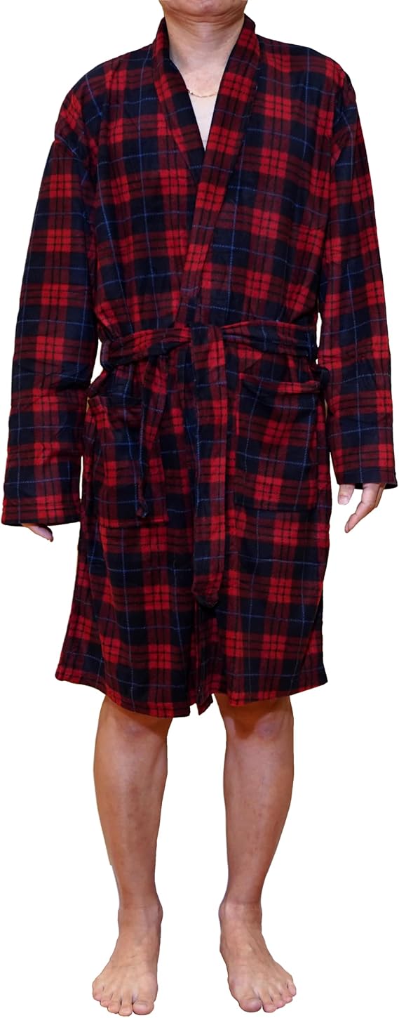 Beverly Hills Polo Club Men's Beverly Hills Polo Micro Fleece Loungewear Robes