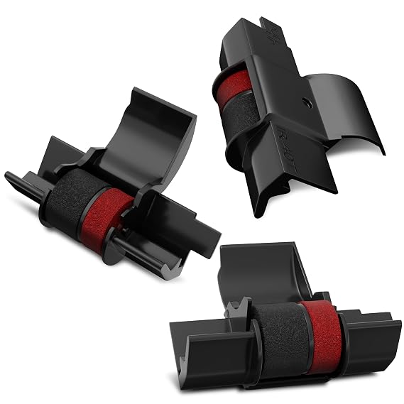3 Pack IR40T Calculator Ink Roller, Compatible with Sharp EL-1801V
