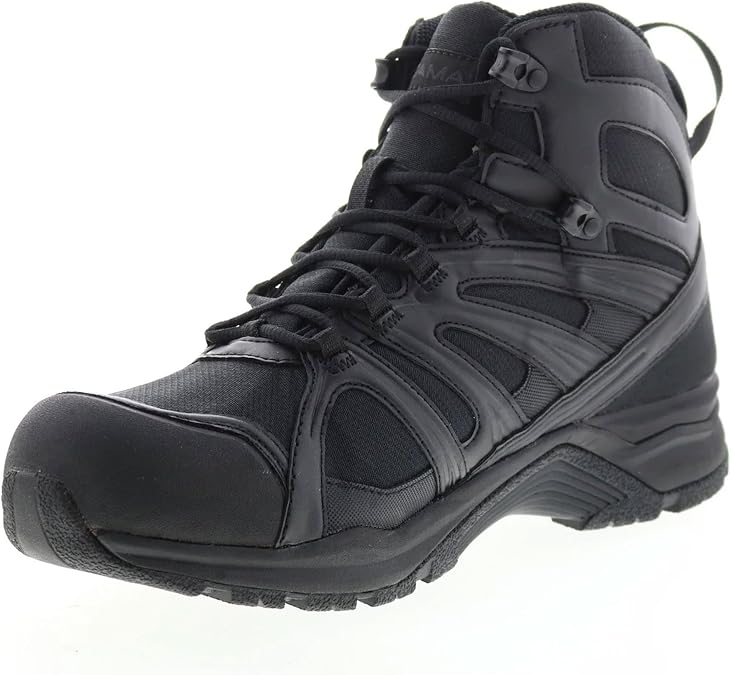 Altama Aboottabad Trail Runner Tactical Mid Top Combat Boot, US Size: 9.5, Black, Black