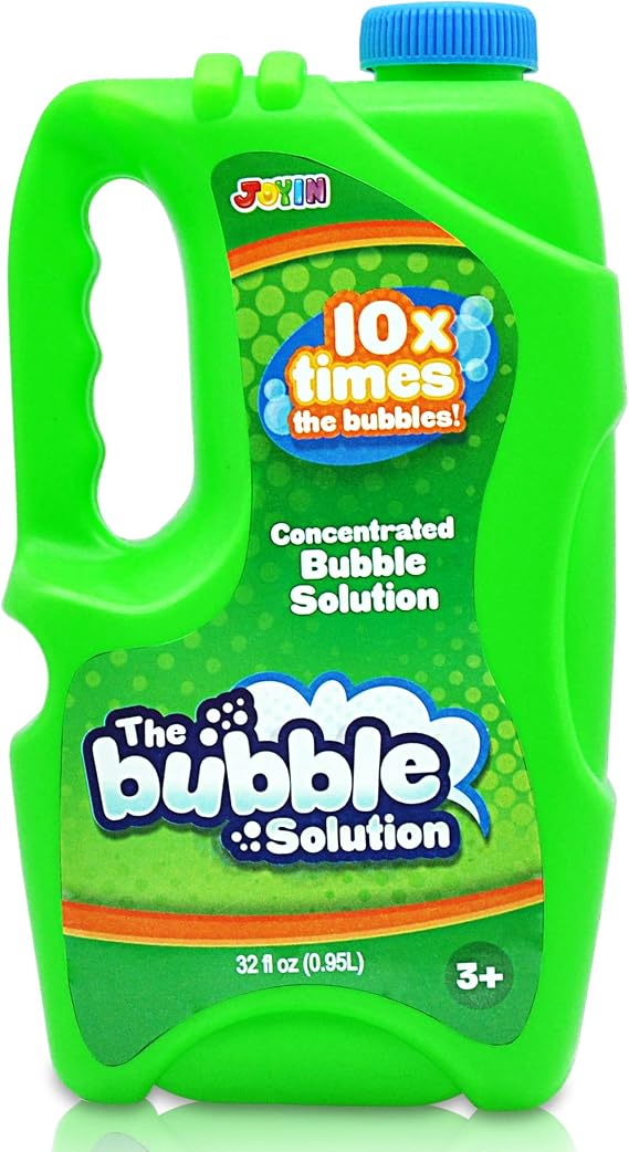 JOYIN 32 OZ Concentrated Bubble Solution for Bubble Machines (Up to 2.5 Gallons), Concentrated Solution Refills for Machine, Wands, Blower, Easter, Kids, Parties