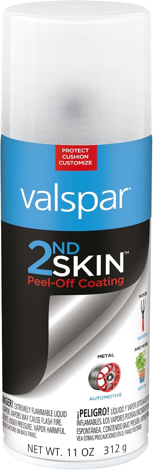 Valspar 17200 2nd Skin Black Peel-Off Rubber Coating - 11 oz.