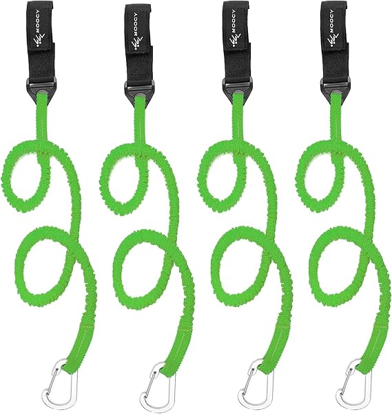 Kayak Paddle Leash Kayak Rod Leash Kayak Paddle Lanyard Stretchable Coiled Lanyard Leash Kayak Fishing Accessories for Kayak and Paddles