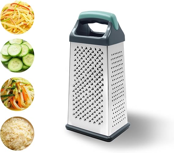 Box Grater for Kitchen 4 Sided