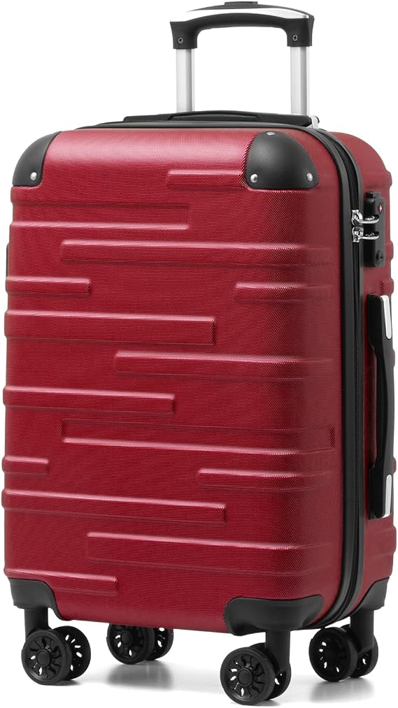 COOLIFE Carry on Suitcase 20 inch, EasyJet Cabin Luggage with TSA Lock,56cm