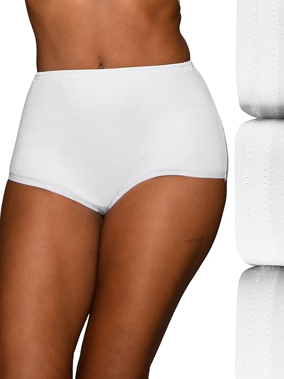 Vanity Fair Women's High Waisted Underwear, Full Coverage Ladies Panties, Perfectly Yours Briefs