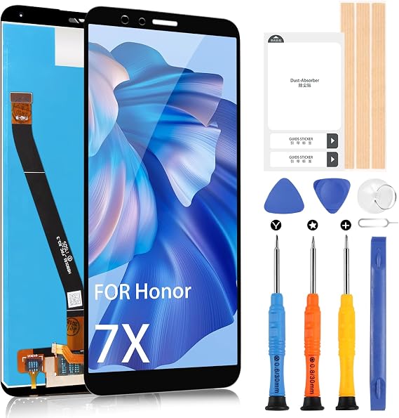 Screen Replacement for Huawei Mate SE for Honor 7X LCD Display, LCD Screen Replacement for Huawei Mate SE/Honor 7X BND-AL10 TL10 L21 L22 L24 L34 5.93" Touch Screen Digitizer Assembly with Repair Kits
